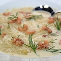 Sauerkrautsuppe mit Nordseekrabben