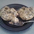 Sausage gravy and biscuits
