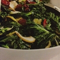 Sauteed Kale, Mushrooms, and Cranberries Salad