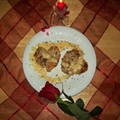 Sauteed Risotto Cake with Capers And Parmesan Sauce