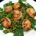 Scallops with Lemon and Pea Relish