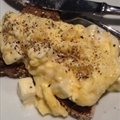 Scrambled Eggs with Feta on Toast