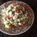 Seafood sensation with barley