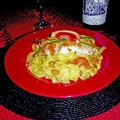 Seared Salmon with Saffron Sauce