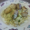Seared Scallops with Lemon Orzo
