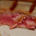 Seared Tuna with Greens Tossed With Wasabi Dressing