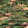 Sesame Garlic Shiitake Green Beans
