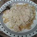 Shrimp Pesto with Linguini