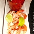 Shrimp with Cilantro Lime Cocktail Sauce