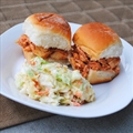Slow Cooker Buffalo Chicken Sandwiches (Crockpot)