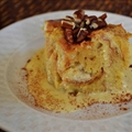 Slow Cooker Eggnog Bread Pudding