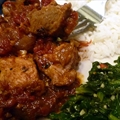 Slow Roasted Jerk Pork with Winter Greens & Rice