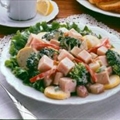 Smoked Turkey, Salmon and Fresh Vegetable Salad
