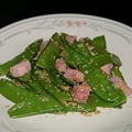 Snow Peas with Sesame Seeds