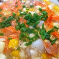 Soup- Sweet Corn + Salmon Chowder