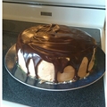 Sour Cream-chocolate Cake with Peanut Butter Frosting and Chocolate-peanut