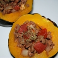 South of the border Stuffed Acorn Squash ( by Sarah Fragoso )