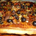 Southwest Beef and Chile Pizza