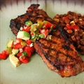 Southwestern Strip Steaks with Avocado Pico de Gallo