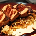 Soy Marinated Pork Tenderloin with Rosemary Potato Frites