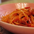 Spaghetti allo Scoglio (fish mix) or Spaghetti On-The-Rock (literally!)