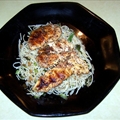 Spaghetti with Olive Oil, Green Onion, and Garlic