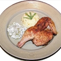 Spatchcocked Cornish Game Hens