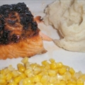 Spicy Maple Broiled Salmon