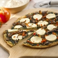 Spinach & Mushroom Pizza with Goat Cheese