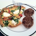 Spinach, Roasted Red Pepper, Goat Cheese Fritta