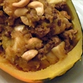 Squash Acorn Halves W/ Apple Beef Filling