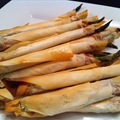 Starter: Asparagus and Prosciutto in Phyllo