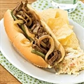Steak and Cheese Sandwiches with Mushrooms