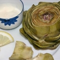 Steamed Artichoke with Lemon-Shallot Dip