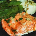 Steamed Fish and Scallops with Snow Peas