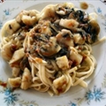 Stir-fried Scallops with Pasta