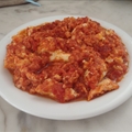Strapatsada - Scrambled eggs with fresh tomato & Feta Cheese