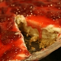 Strawberry Cheesecake Ice Cream Pie