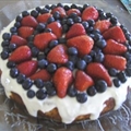 Strawberry-Glazed Cream Cheese Cake