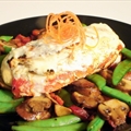 Stuffed Chicken w/ Roasted Red Peppers & Herbed Goat Cheese