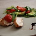Succulent chicken marinated in strawberry yoghurt