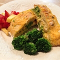 Super Simple Cheesy Chicken Broccoli Stuffed Braid... uh Bread!