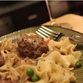 Swedish Meatballs w/ Carrots & Peppered Egg Noodles