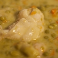 Sweet Peas Sauce Cream with chicken/or vegetarian