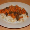 Sweet Potato with Coconut Beef