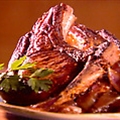Thick Cut Mustard Marinated Pork Chops with Caramelized Red Onions