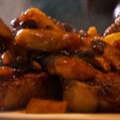 Thick Pork Chops with Spiced Apples and Raisins