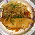 Tilapia with Soy Sauce & Pineapple Scallion Rice