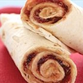 Tim's PB&J Tortilla Roll Ups