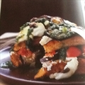 Toasted Aubergine & Anchovy Focaccia With Goat's Cheese